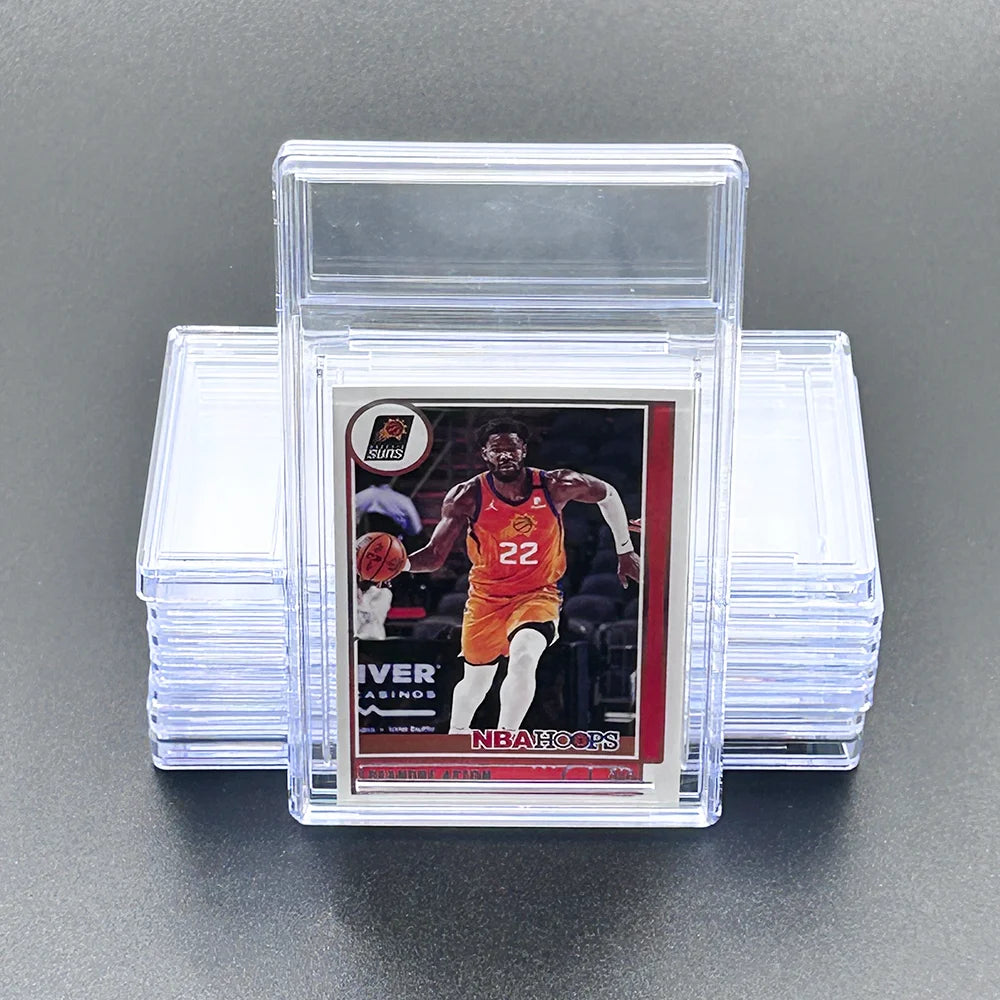 Custom Premium Graded Card Sleeve Resealable Sports Games Trading Cards Grading Perfect Fit Size with Clip Closure