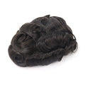 Super Thin Skin 0.06mm Knotted Indian Remy Human Hair Replacement System Patch Toupee Hair Prosthesis for Men Hair Piece