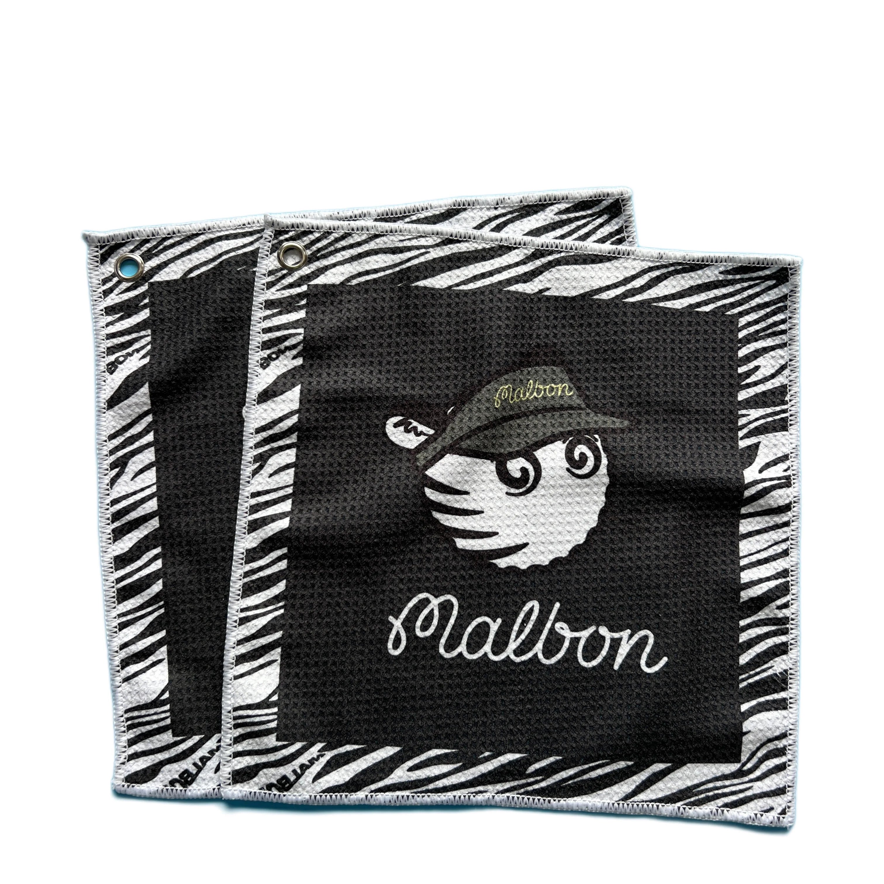 Print Microfiber Waffle Golf Towels With Custom logo Grommet and Hook