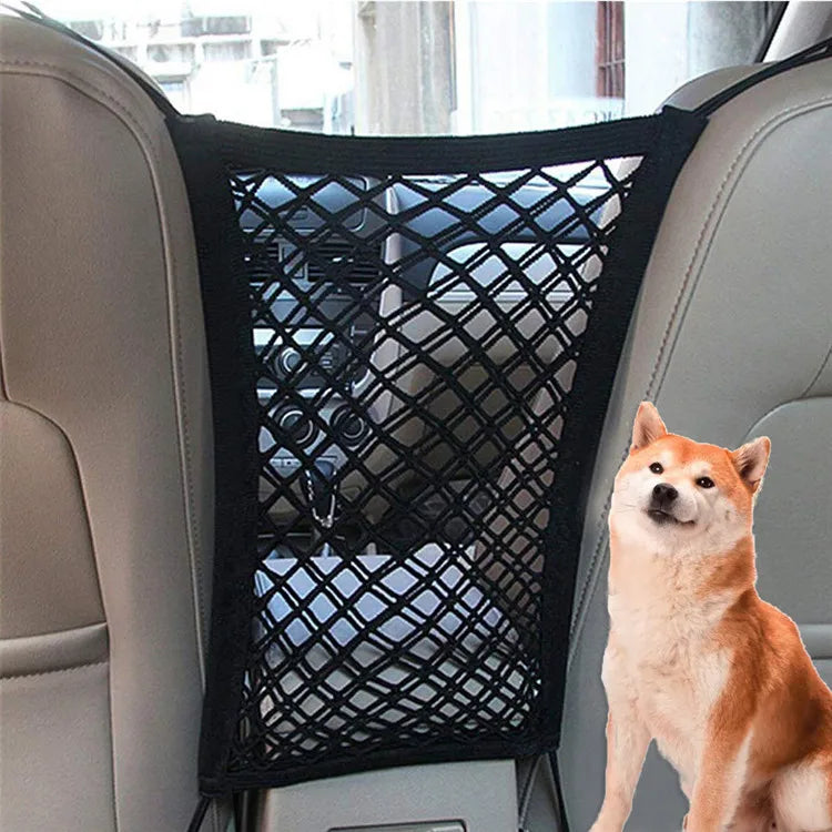 Hot Sale Universal Car Seat Storage Mesh Shelf Guard Pet Dog Car Net Barrier