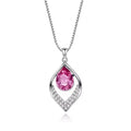 Trendy  Popular Sterling Silver 925 Zircon Wave Hollow out Pendant  Initial Charm Necklace for Women