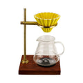 Coffee Solid Wood Base Hand Punching Rack Adjustable Height Pour-over Coffee Holder Wooden Coffee Filter Holder