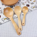 Bent Wooden Soup Spoon for Cooking Oil Travel-Friendly