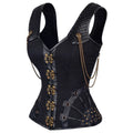 High Quality Steampunk Overbust Corset Waist Slimming Plus Size Laced up Bustier for Women's Cosplay Outfits