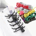 No Tie Flat Elastic Laces Lock No-slip Elastic Shoe Laces Lazy Comfortable Shoelaces for Kids Disabled Shoelaces