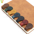 Promotional Leather Bookmark Handcrafted Magnetic Bookmark Crazy Horse Leather Bookmark Crafts for Book Lovers
