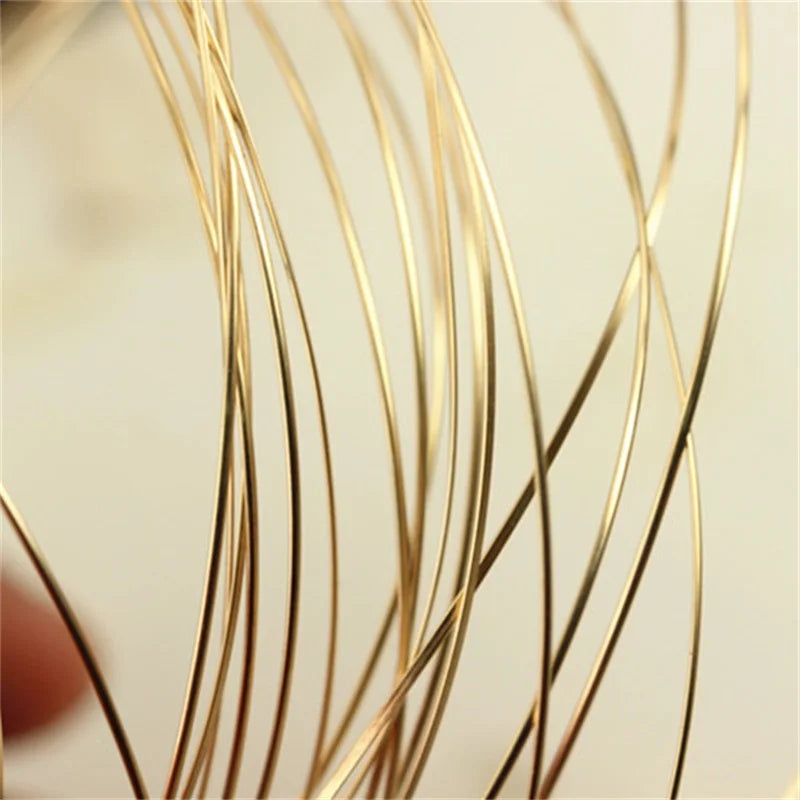 1/20 14K Gold Filled Handmade GF Square Shape Craft Half Hard Wire for DIY Jewelry Making Findings Accessories Components