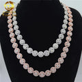 New Style 13mm Baguette Sunflower S925 Iced Out Moissanite Diamond Cuban Link Chain Tennis Chain