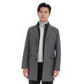 2023 Bosha MTM Overcoat Custom Dark Gray Men's Trench Coat Long Woolen Overcoat With Down Filling Single Breasted Design and but