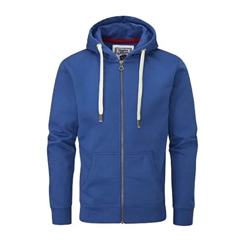 Winter 350GSM Fleece Unisex Men's Thick Oversized Blank Custom Graphic Printing Cheap Blue 100% cotton Zip Up Zipper Hoodie