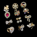 Wholesale Multi-Style Safety Corsage Brooch for Women's Scarf Jewelry Decorative for Party Wedding Gift