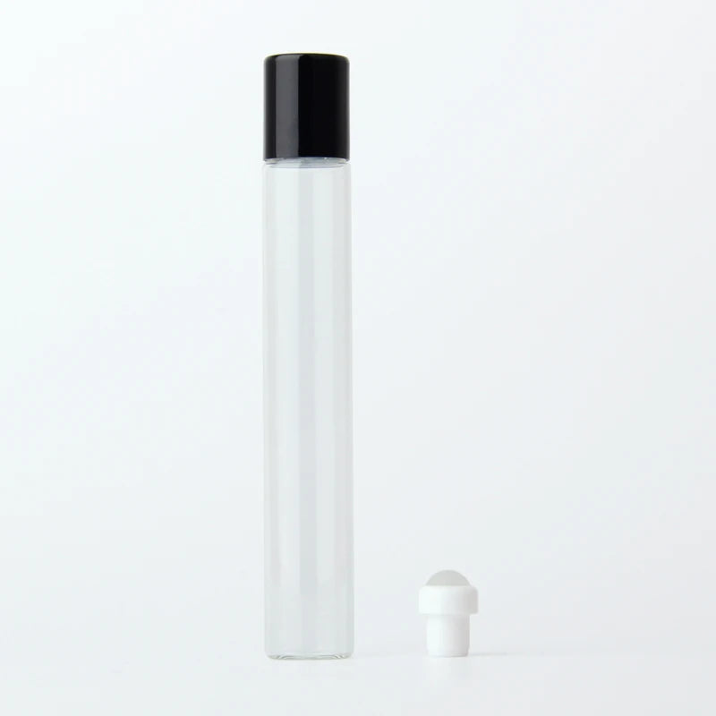 For MUB Luxury 10ml Clear Glass Roller Bottles Mini Round Shape for Essential Oils-Roll on Sealing Type