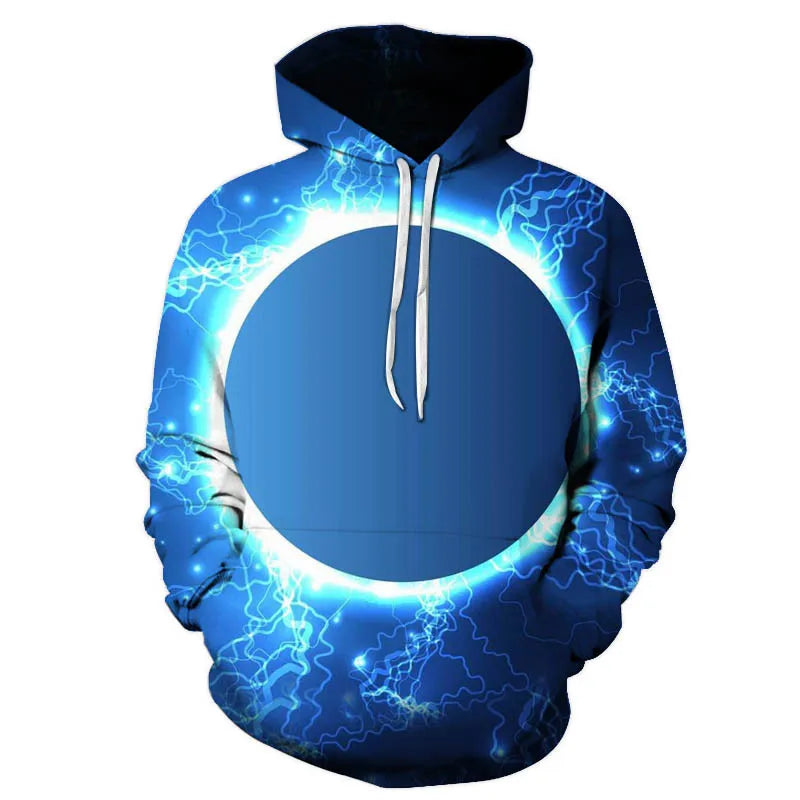 Wholesale Custom Logo Athletic Hoodie for Men 3D Printed Anti-Shrink Sublimation Knitted Hoodie