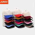 Wholesale 100% Cotton Cap Blank 5 Panel Baseball Cap Sports Outdoor Customization Curved Brim Embroidered Logo