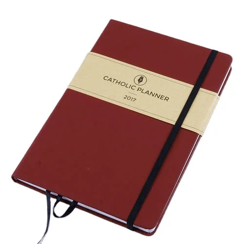 Custom A5 Hardcover PU Leather Notebook Printed Calendar with Kraft Paper Offset Paper Cardboard Product