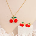 Cute Design Mutil Full Rhinestone Enamel Girl Jewelry Indian Gold Plated Ladies Jewelry Set
