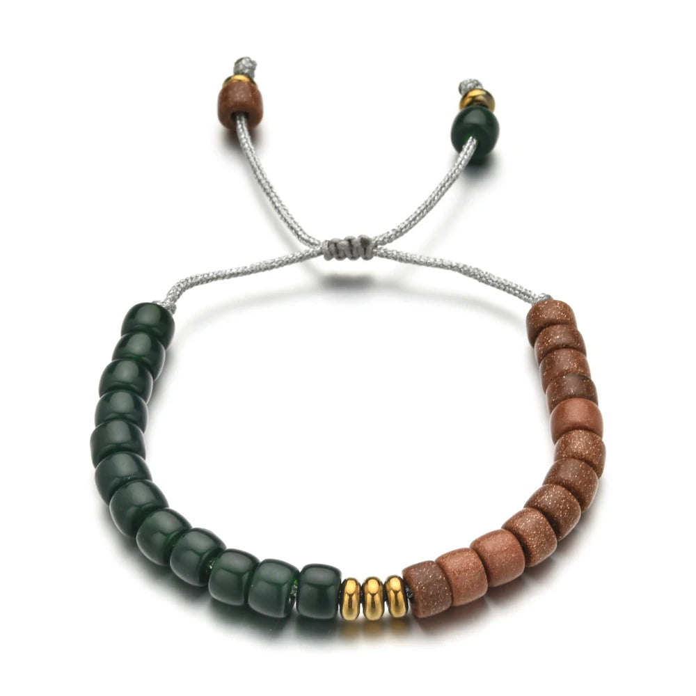 ZMZY New Fashion Bohemian Gold Beads Unisex Bracelet for Women Wedding Anniversary Gift Jewelry