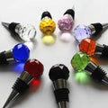 Clear Chandelier Ball Crystal Fancy Wine Bottle Stopper MH-LP074