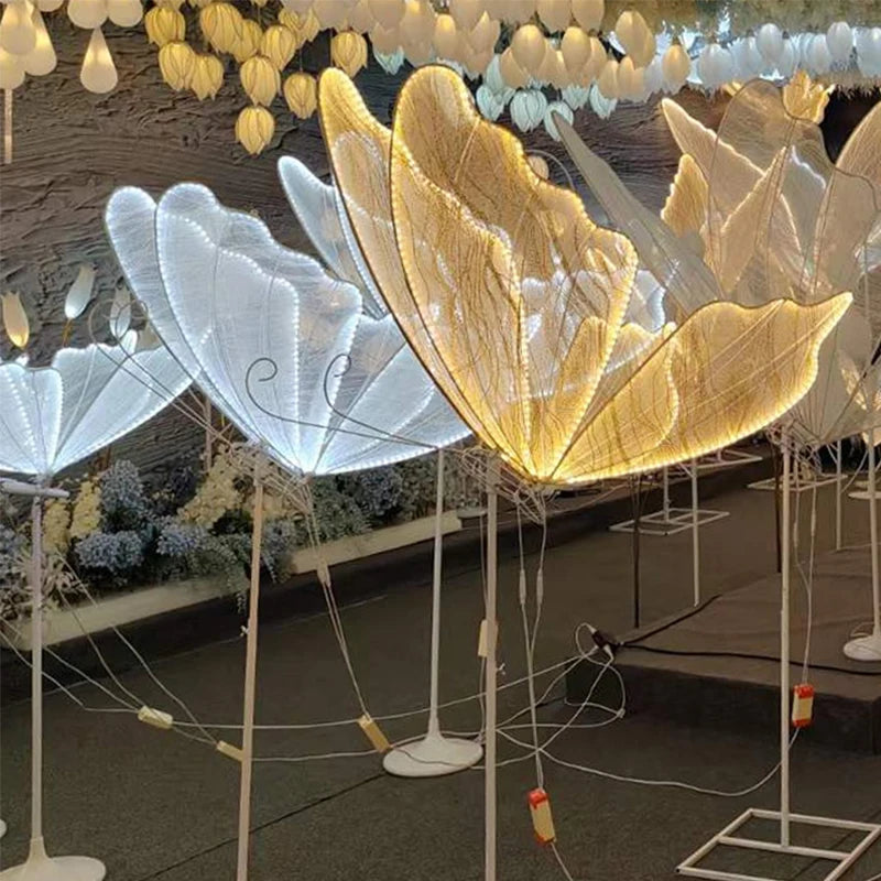 Led Butterflies Lighting Road Lead Walkway Ceiling Lamp for Wedding Party Background Store Display Decoration