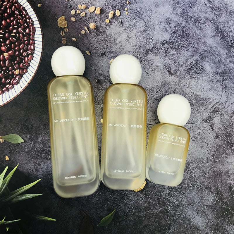 New Luxury Clear Frosted 30ml Serum Cosmetic Packaging Sets Skincare Glass Jar Cream Container and Lotion Pump Bottles