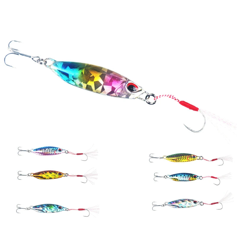 30g Long Casting Metal Jig Saltwater  Fishing Bait Lure Metal Casting