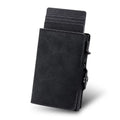 RFID Blocking Slim Card Holder Pop up Wallet With Retro Leather Cover for Men Slim Wallet