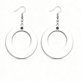Sublimation Blank Open Hook Earrings 2026 Custom Design Fashion Eco-Friendly MDF High Glossy Coating Personalized Gift