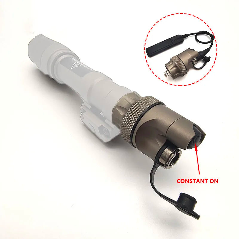 LWXC Tactical Flashlight Dual Function Switch SF Plug Pressure Switch Tail Cover Base Constant ON/Momentary on