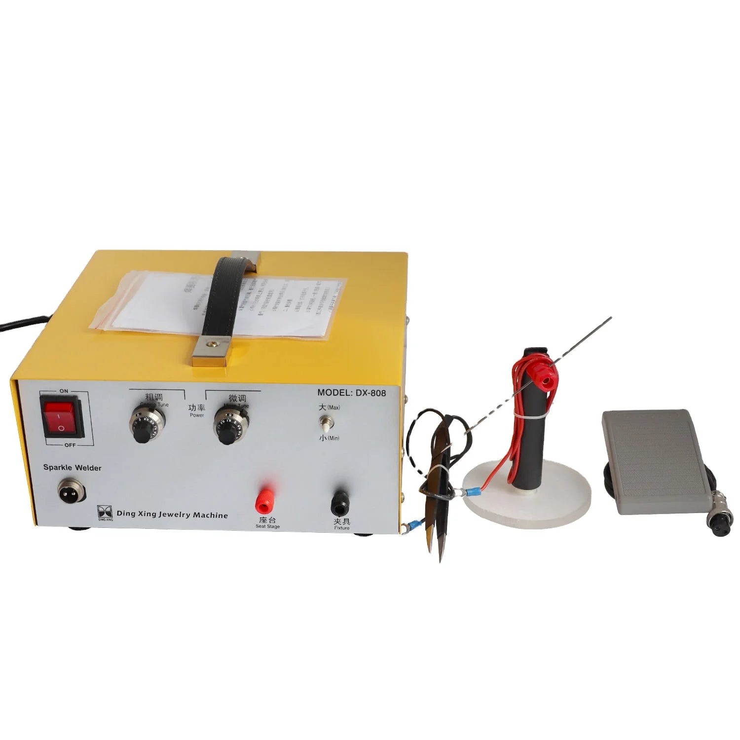 110V/220V Pulse Spot Welder 80A Electric Mig Welder for Gold & Silver Jewelry Metal Material for Jewelry Spot Welding