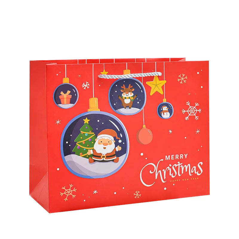 2023 Wholesale Luxury Hot-sale Paper Bag Christmas Gift Packaging Bags Christmas Shopping Gift Jewelry Packaging Paper Bag