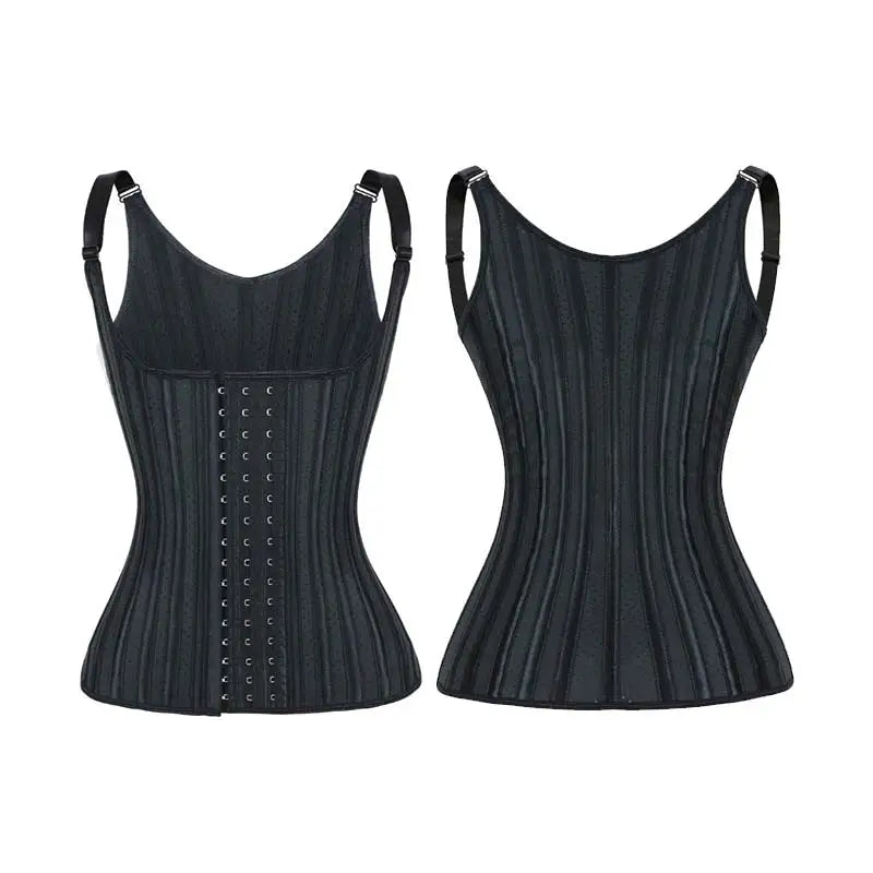 NANBIN Excellent Quality Women 25 Steel Boned Adjustable Shoulder Strap Long Torso Corset Waist Trainer Vest Dropshipping