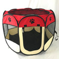 Petstart Outdoor Collapsible Octagon Cat Dog Puppy Kennels Fence Breathable Small Portable Folding Pet Playpen 600D Oxford