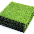 DYG Turf Grass Artificial Grass Tile Interlocking and Self-Draining Mat for Patio Indoor Outdoor