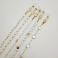 UNOC Handmade Decorative Reading Glasses Neck Cord Chain Hot Selling Multi-purpose Sunglasses Pearl Rope Made Microfiber Plastic