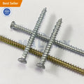 MALAXY All Sizes Zinc and Yellow Passivated Torx Drive 7.5mm Hi Lo Thread Concrete Screws