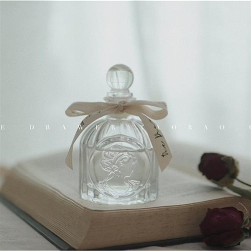 100ml Anaglyph Home Decor Tight-air Sealed Accessories Storage Essential Oil Perfume Packaging Aroma Reed Diffuser Glass Bottles