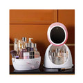 Rectangle Jewelry Drawer Waterproof Portable Dustproof Mirror LED Plastic Container USB Rechargeable Eco-Friendly Makeup