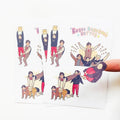 Custom Die Cut Shape Vinyl Kiss Cut Clear Cartoon Transparent Stickers