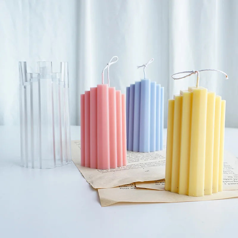 B-4004 DIY Handmade  Candle Mold Trapezoidal Scented Iceberg Candle Moulds Party DIY Craft Decoration Tools