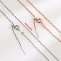 SC Hot Selling Universal Adjustable 14K Gold Filled Chain Accessories Fine S925 Sterling Silver O Chain Necklace with Pin
