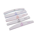 Factory Sales Buffer Custom Printed Logo Top Professional Washable Nail File 80/100/150/180/240 Double Side Zebra Nail File