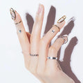 2020 Latest Minimalist Jewelry Fashion Finger Nail Rings for Women Nail Ring Minimalist Ring