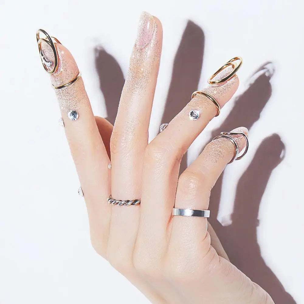 2020 Latest Minimalist Jewelry Fashion Finger Nail Rings for Women Nail Ring Minimalist Ring