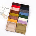 2020 New Spring and Summer Solid Color Small square Scarf Female Retro Silk Scarf Satin Simulation Silk Simple Wild Scarf