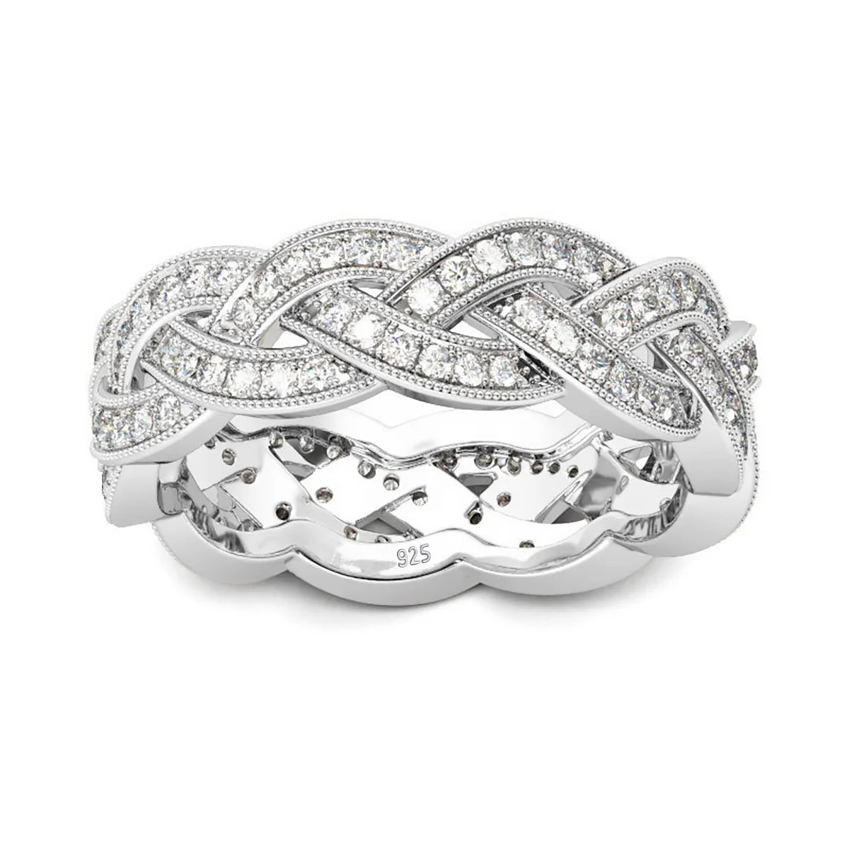 Luxury Fine Jewellery Diamond Ring Sterling Silver Unisex Male Female Moissanite Ring Men Hip Hop