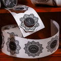 1Roll White Cowhide Die Cut Tape Lace Border Series Lace Border Theme Style