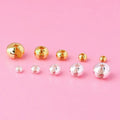 Handmade Gold Plated 3mm 4mm 5mm 925 Sterling Silver Round Open Positioning Beads DIY Crimp End Beads for Jewelry Making