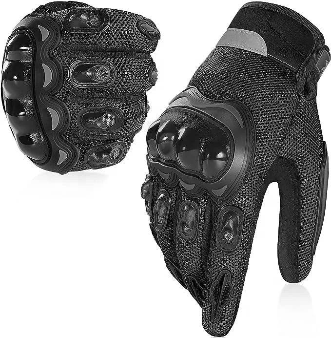 Breathable Mesh Motorcycle Gloves Touchscreen Protective Motorbike Gloves for Men and Women Riding Road Racing Motocross Racing