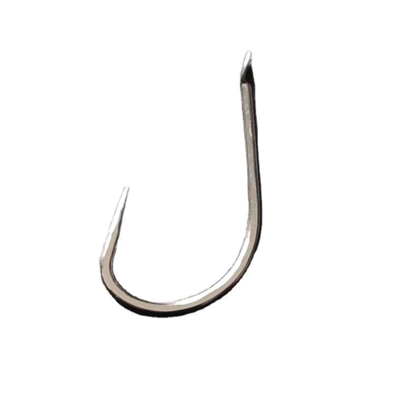 Gulang Factory Supply High Strength Carbon Steel Barbed Fishing Hook Size 10 12# Straight Line Hook