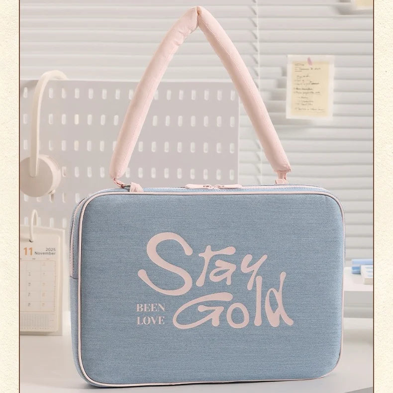 Custom Logo Notebook Carrying Cover Waterproof 14-15.6 Inch Laptop Protective Sleeve Travel Laptop Bag With Soft Handle
